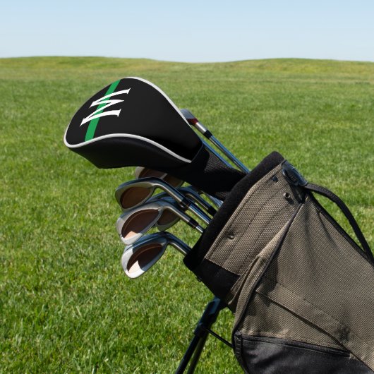 Thin Green Line Monogram Golfheadcover (Insitu)