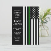 Thin Green Line Retirement Kaart (Staand voorkant)