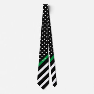 Thin Green Line Stropdas