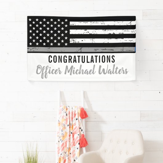 Thin Grey Line Correction Officer Afstuderen Spandoek (Insitu)