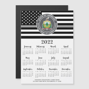 Thin Grey Line Custom Logo 12 Maand 2022 Calendar