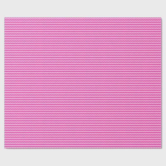 Thin Hot Pink en White Waves — Papier ompakken (Vlak)
