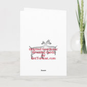 Thin Kerstmis Funny Goat Feestdagen Kaart (Achterkant)