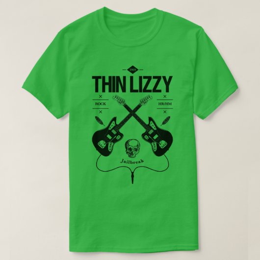 Thin Lizzy gitaar  Logo T-shirt (Design voorkant)