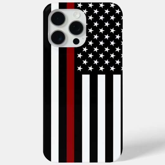 Thin Red Line American Flag Case-Mate iPhone Case (Achterkant)