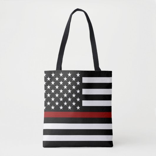 Thin Red Line American Flag Draagtas (Voorkant)