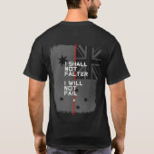 Thin Red Line (Aussie Flag) T-shirt (Achterkant)