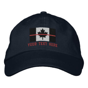 Thin Red Line Canadese vlag Personaliseert deze Pet