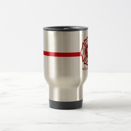 Thin Red Line Custom Monogram Fire Rescue Reisbeker (Center)