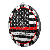 Thin Red Line en American Flag Firefighters/VS Dartbord (Voorkant Rechts)