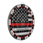 Thin Red Line en American Flag Firefighters/VS Dartbord (Voorkant Links)