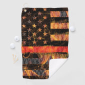 Thin Red Line en Flames Golfhanddoek (Insitu)