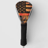 Thin Red Line en Flames Golfheadcover (Voorkant)