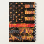 Thin Red Line en Flames Planner (Achterkant)
