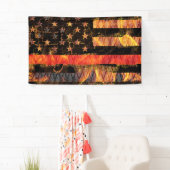 Thin Red Line en Flames Spandoek (Insitu)