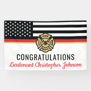  Thin Red Line Firefighter Retirement Spandoek