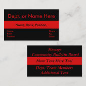 Thin Red Line-Firemen-Rescue Visitekaartje (Voorkant / Achterkant)