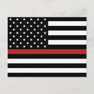 THIN RED LINE FLAG BRIEFKAART