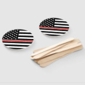 Thin Red Line Flag: Hero van de brandweer Handwaaier (Niet-gemonteerd)