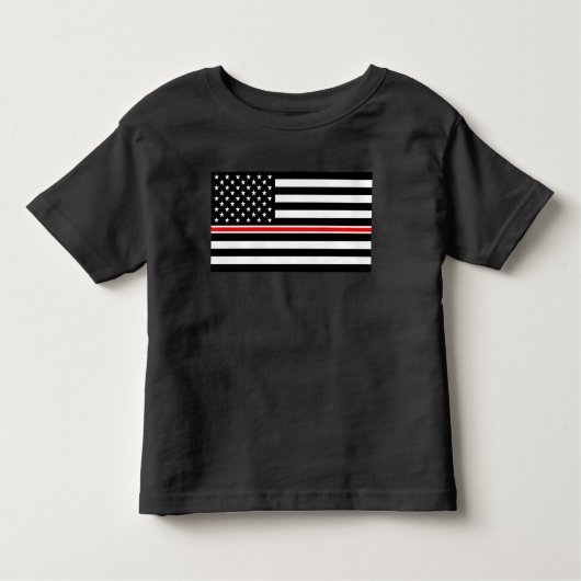 Thin Red Line Flag: Hero van de brandweer Kinder Shirts (Voorkant)