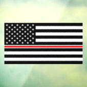Thin Red Line Flag: Hero van de brandweer Raamsticker (Vel 3)