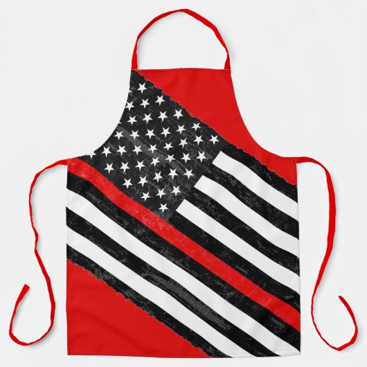 Thin Red Line Grungy Schort (Voorkant)