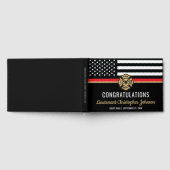 Thin Red Line Patriottic Firefighter Retirement Gastenboek (Volledig)