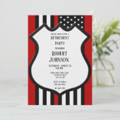 Thin Red Line Retirement Kaart (Staand voorkant)