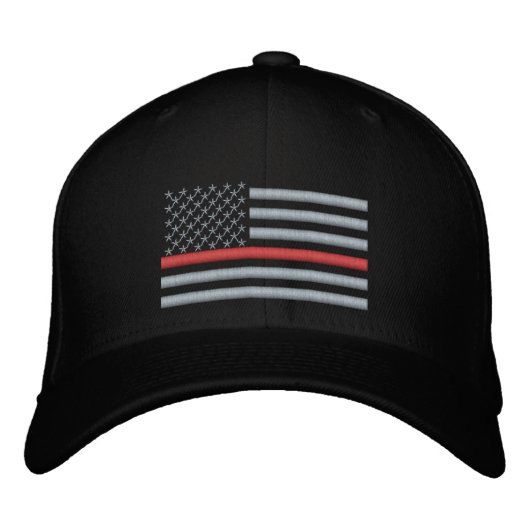 Thin Red Line US Flag in Silver Pet (Voorkant)