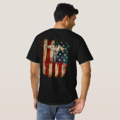 Thin Red Line USA Flag Nurse T-shirt (Achterkant volledig)