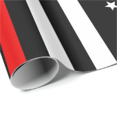Thin Red Line USA-vlag Cadeaupapier (Rol Hoek)