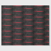 Thin Red Line Wrapping Paper Cadeaupapier (Vlak)