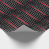 Thin Red Line Wrapping Paper Cadeaupapier (Hoek)