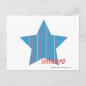 Thin Stripes Aqua 2 Briefkaart (Voorkant)