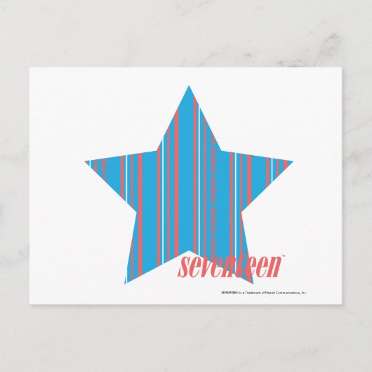 Thin Stripes Aqua 2 Briefkaart (Voorkant)