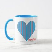 Thin Stripes Aqua 3 Mok (Links)