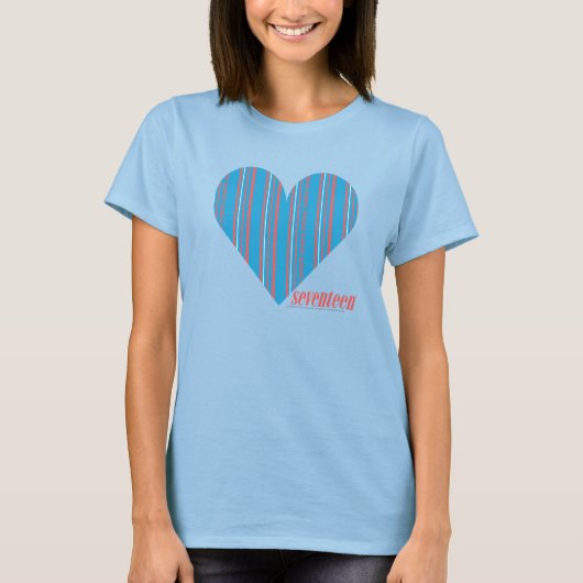 Thin Stripes Aqua 3 T-shirt (Voorkant)