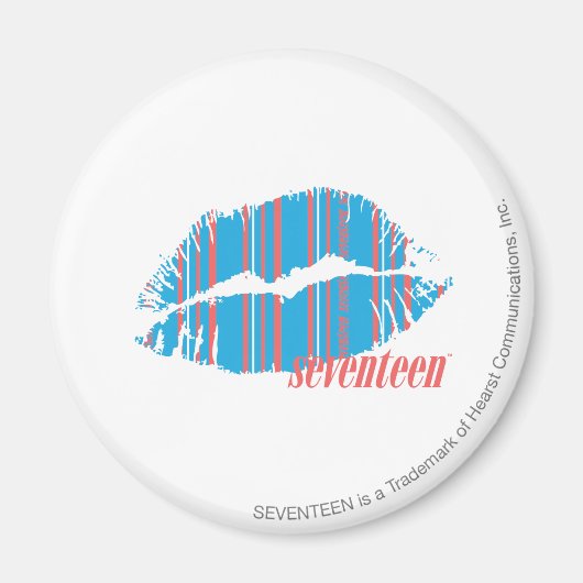 Thin Stripes Aqua Magneet (Voorkant)