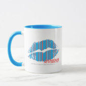 Thin Stripes Aqua Mok (Links)