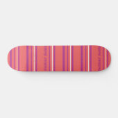 Thin Stripes Lt. Roze Skateboard (Horizontaal)