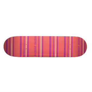 Thin Stripes Lt. Roze Skateboard