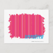 Thin Stripes Magenta 2 Briefkaart (Voorkant)