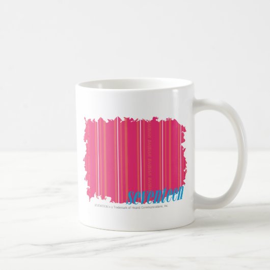 Thin Stripes Magenta 2 Koffiemok (Rechts)