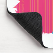 Thin Stripes Magenta 2 Muismat (Hoek)