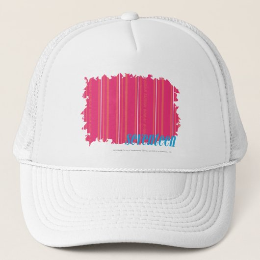 Thin Stripes Magenta 2 Trucker Pet (Voorkant)