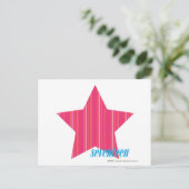 Thin Stripes Magenta 3 Briefkaart (Staand voorkant)