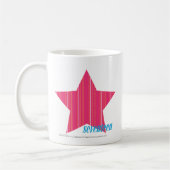 Thin Stripes Magenta 3 Koffiemok (Links)