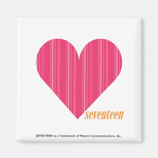 Thin Stripes Magenta 4 Magneet (Voorkant)