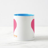 Thin Stripes Magenta 4 Mok (Midden)