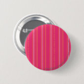Thin Stripes Magenta Ronde Button 5,7 Cm (Voorkant /achterkant)